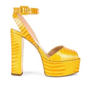 NIB Giuseppe Zanotti Lavinia Platform in Raya Ocra